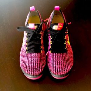 Pink Black & Orange Nike Vapormax Shoes